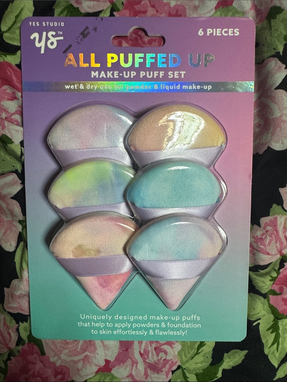 All Puffed Up Make-Up Puff Set - Pastel Multi (6 Pieces)
